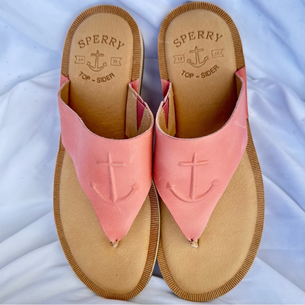 NEW Sperry Women's size 8 Coral colored Sandals  Nautical, Summer